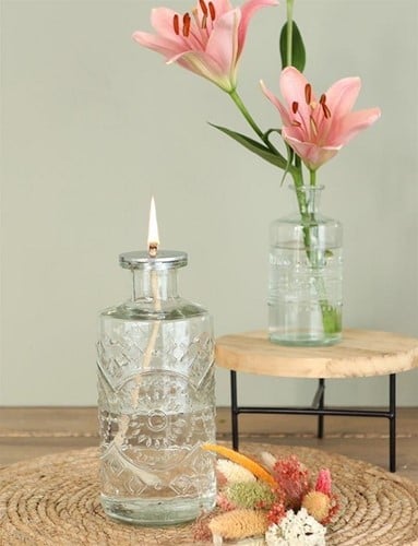 [A-023520] Ronde lont met plaatje inner 3,5 cm voor olielamp fles Berlin