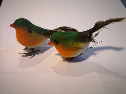 [A-023967] Vogeltje Robin op draad per stuk