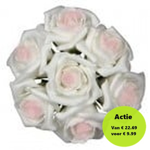 [A-011863] Foamroos Emilia Cremeroze 6 cm doos 42 stuks