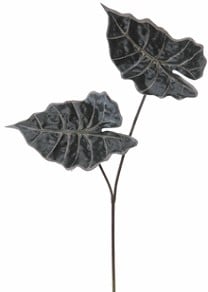 [A-013750] Alocasiablad Groen Zijdenblad x2 50 cm per stuk