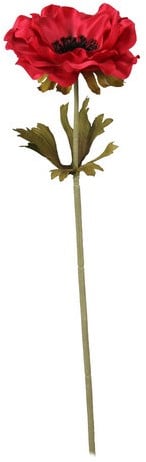 [A-017211] Anemoon Rood Zijdenbloem 37 cm per stuk