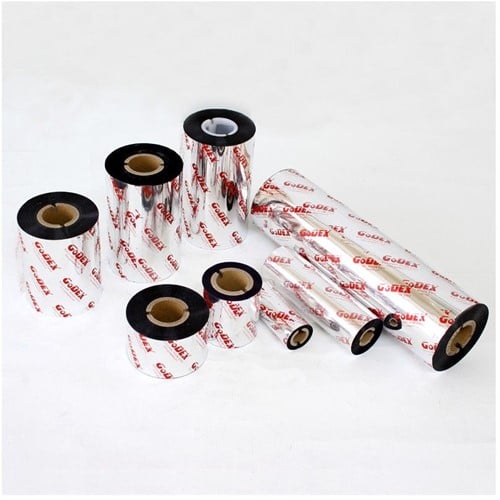 [A-023213] Inkt voor lintprinters Transferfilm Zwart Standard wax-resin 74 m x 84 mm Kleine kern