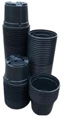 [A-022970] Kweekpotten Rond Zwart Ø9 cm x 7 cm pak ca. 25 stuks