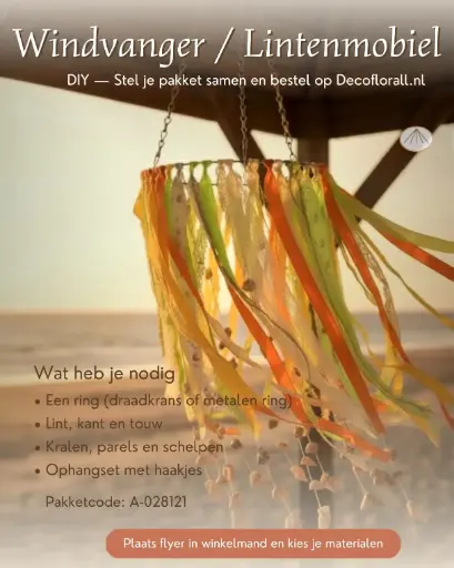 [A-028121] Windhanger Lintenmobiel maken DIY Stel zelf je pakket samen